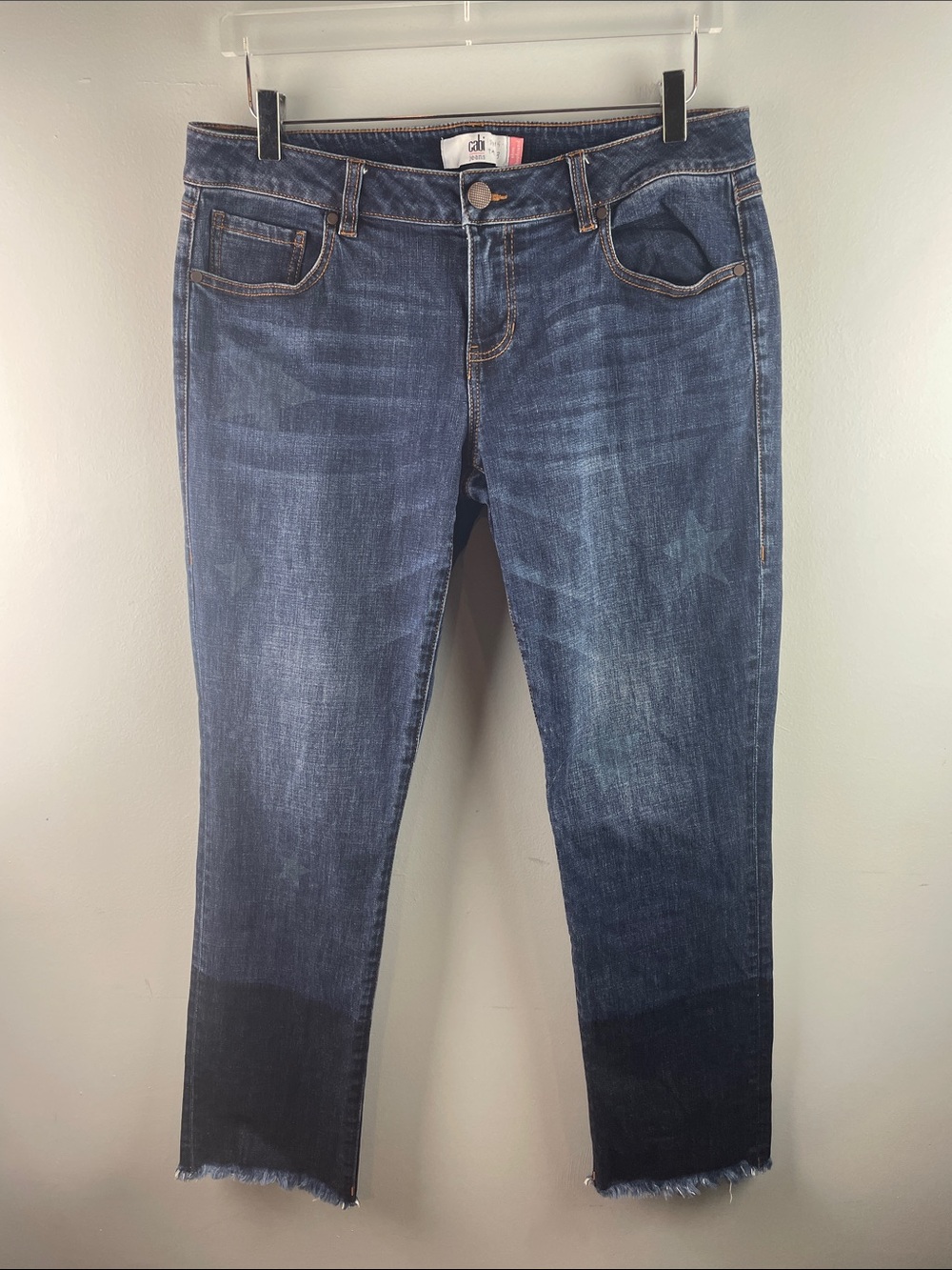 CAbi Cropped Straight Jeans Size 8